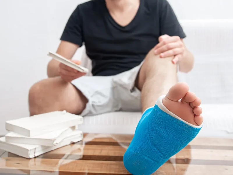 licensed physical therapist screening a patient's movement during an injury prevention visit